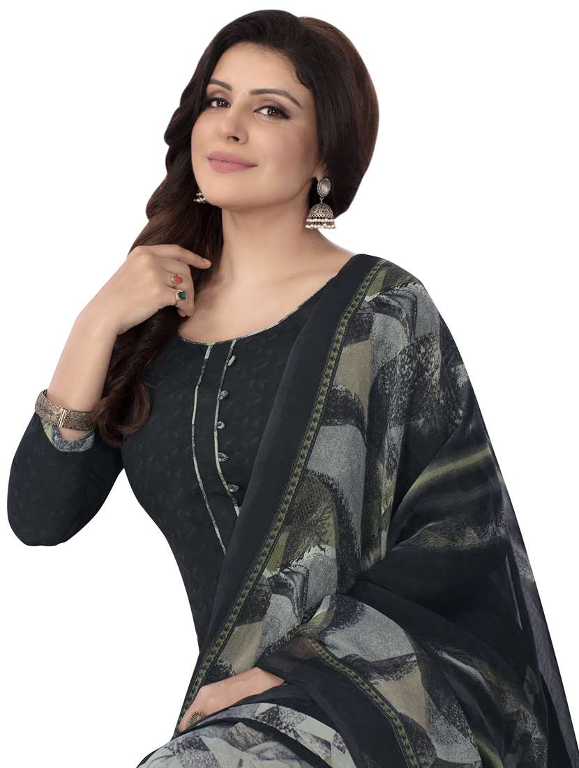 printed unstitched suit set - 19578043 -  Standard Image - 3