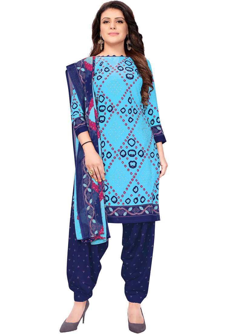 printed unstitched suit set
