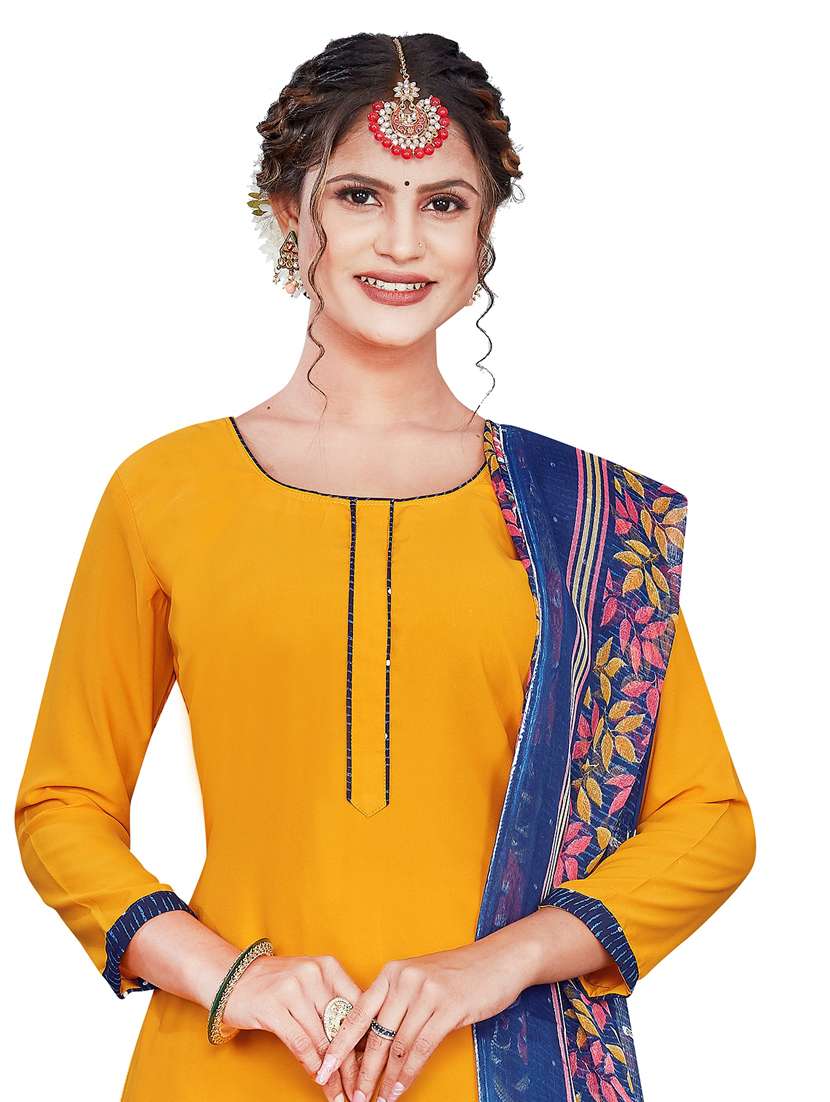 printed unstitched suit set - 19578074 - Standard Image - 3