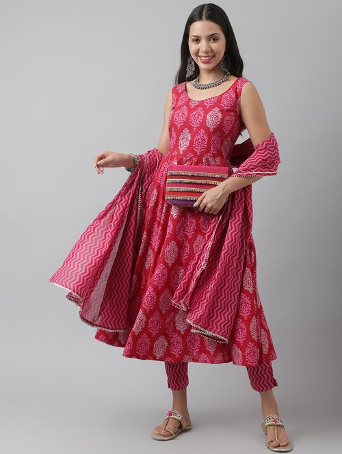 round neck kurta pant set - 19578448 -  Standard Image - 0