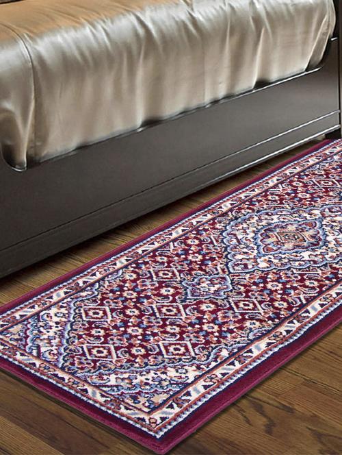 carpet galore super soft polyester blend galaxy design  anti slip kitchen/bedside runner(blue,50x150 cm) - 19578632 -  Standard Image - 0