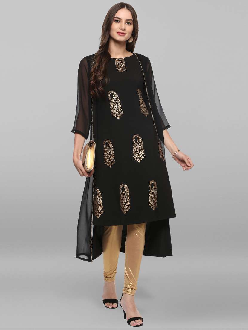 women's kurta with jacket kurta - 19578699 -  Standard Image - 3