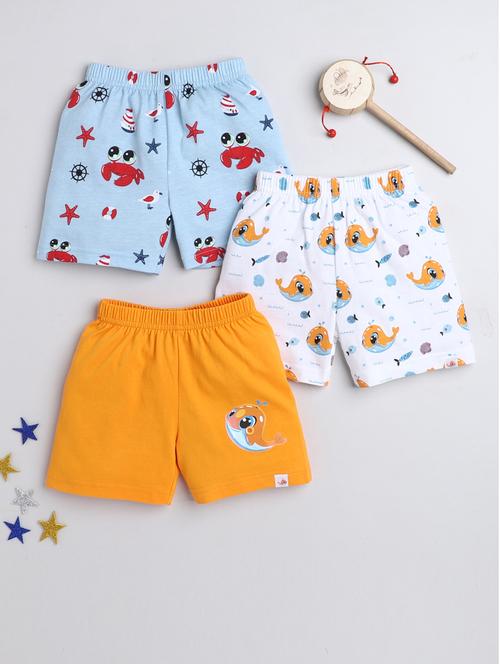pack of 3 printed shorts & three fourth - 19579435 - Standard Image - 0