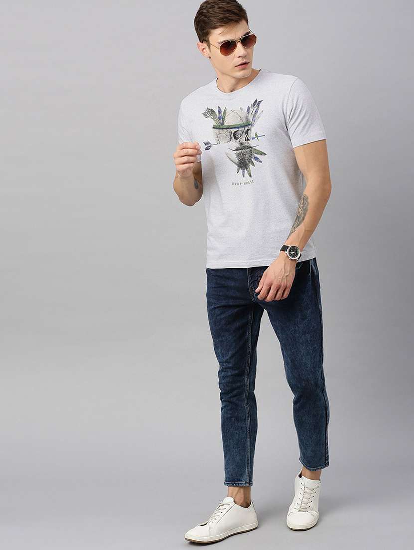 round neck printed regular t-shirt - 19580388 -  Standard Image - 3