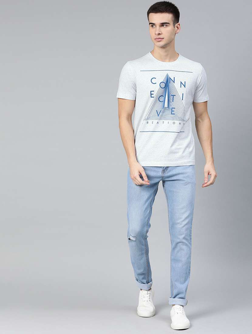 round neck printed regular t-shirt - 19580389 -  Standard Image - 3