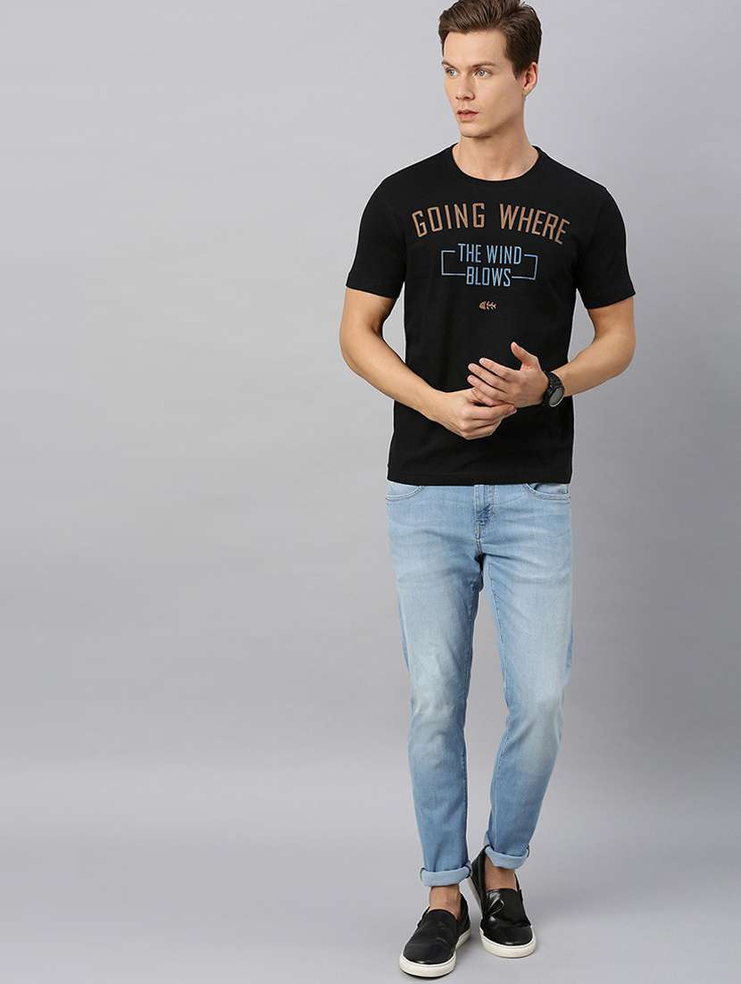 round neck printed regular t-shirt - 19580410 -  Standard Image - 3
