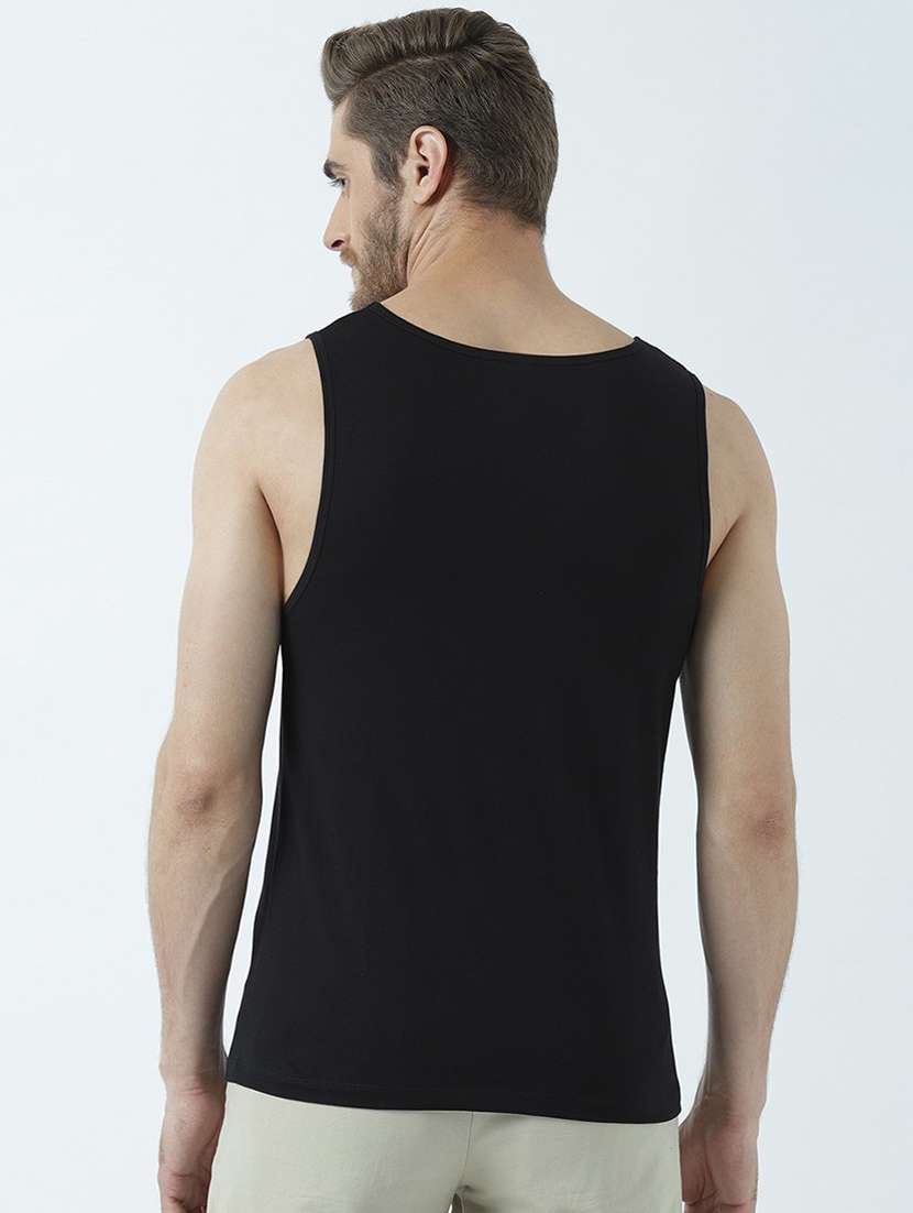 scoop neck solid regular vest - 19580424 -  Standard Image - 3