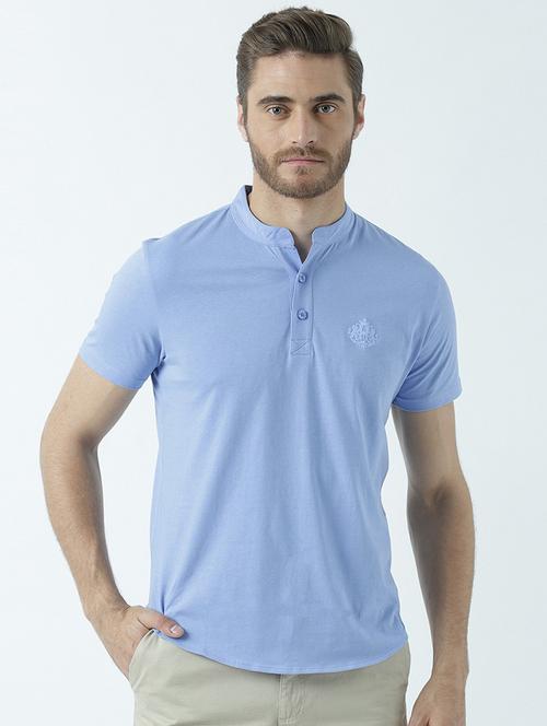 heniey neck solid regular t-shirt - 19580428 -  Standard Image - 0