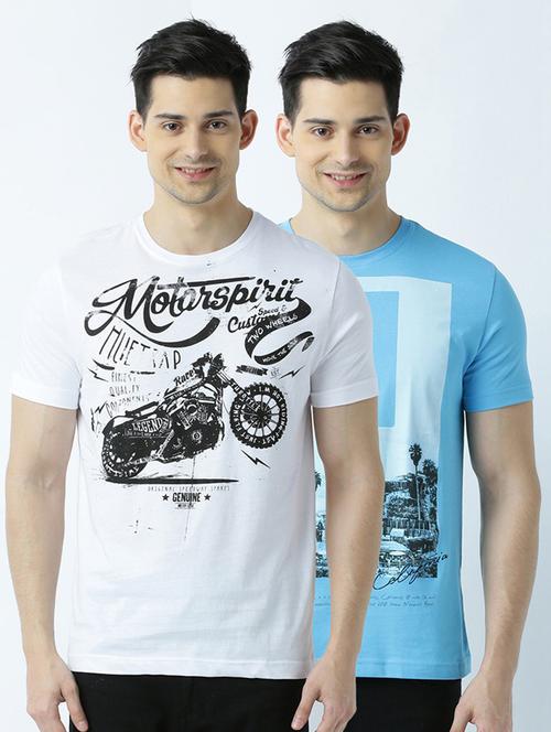 pack of 2 printed t-shirts - 19580509 - Standard Image - 0