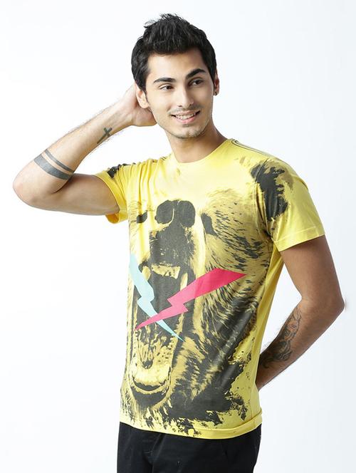 men front print short sleeve t-shirt - 19580573 - Standard Image - 0