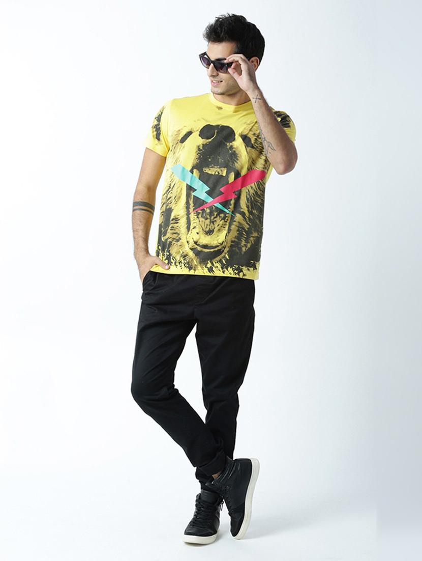 men front print short sleeve t-shirt - 19580573 - Standard Image - 3