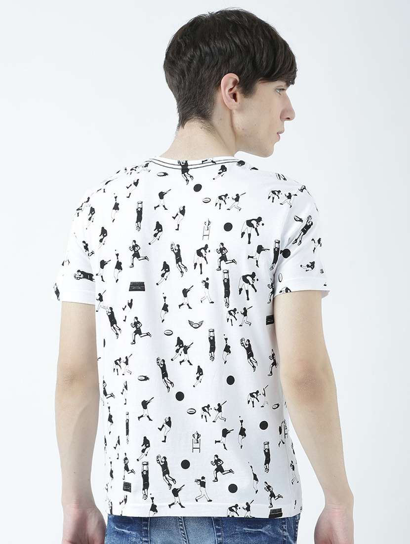 round neck printed regular t-shirt - 19580633 -  Standard Image - 3