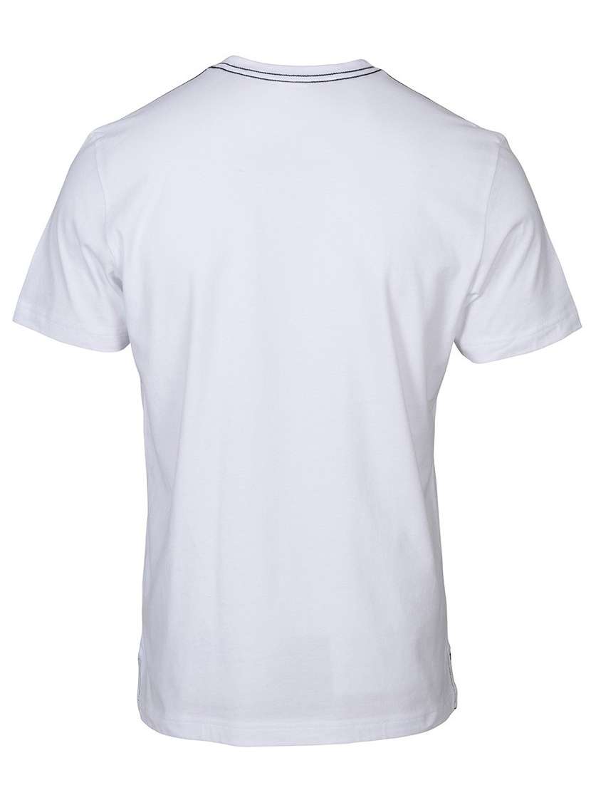 white printed cotton blend regular t-shirt - 19580739 -  Standard Image - 3