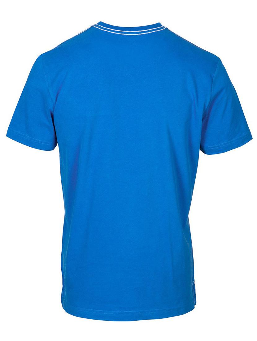 blue printed cotton blend regular t-shirt - 19580767 - Standard Image - 3