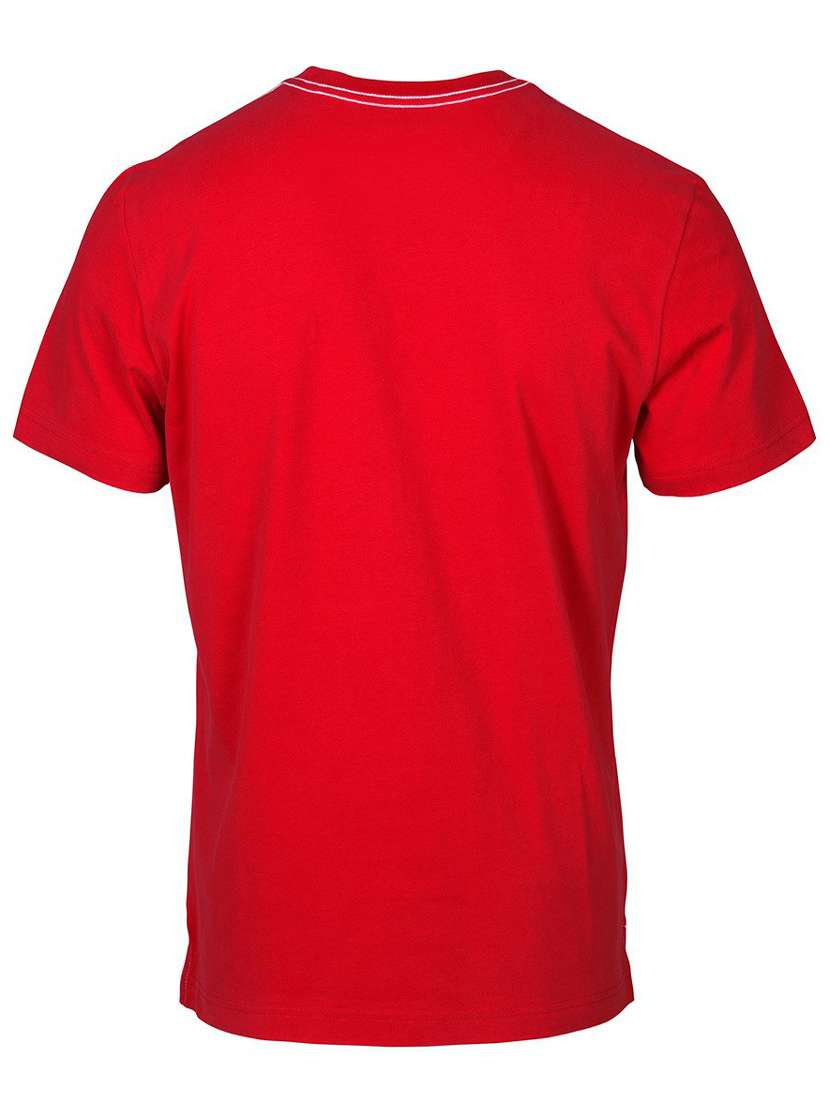 red printed cotton blend regular t-shirt - 19580799 - Standard Image - 3
