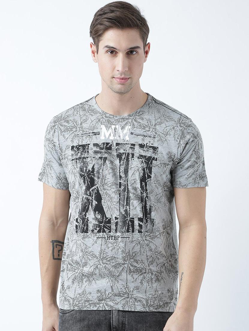 men front print short sleeve t-shirt - 19580878 - Zoom Image - 0