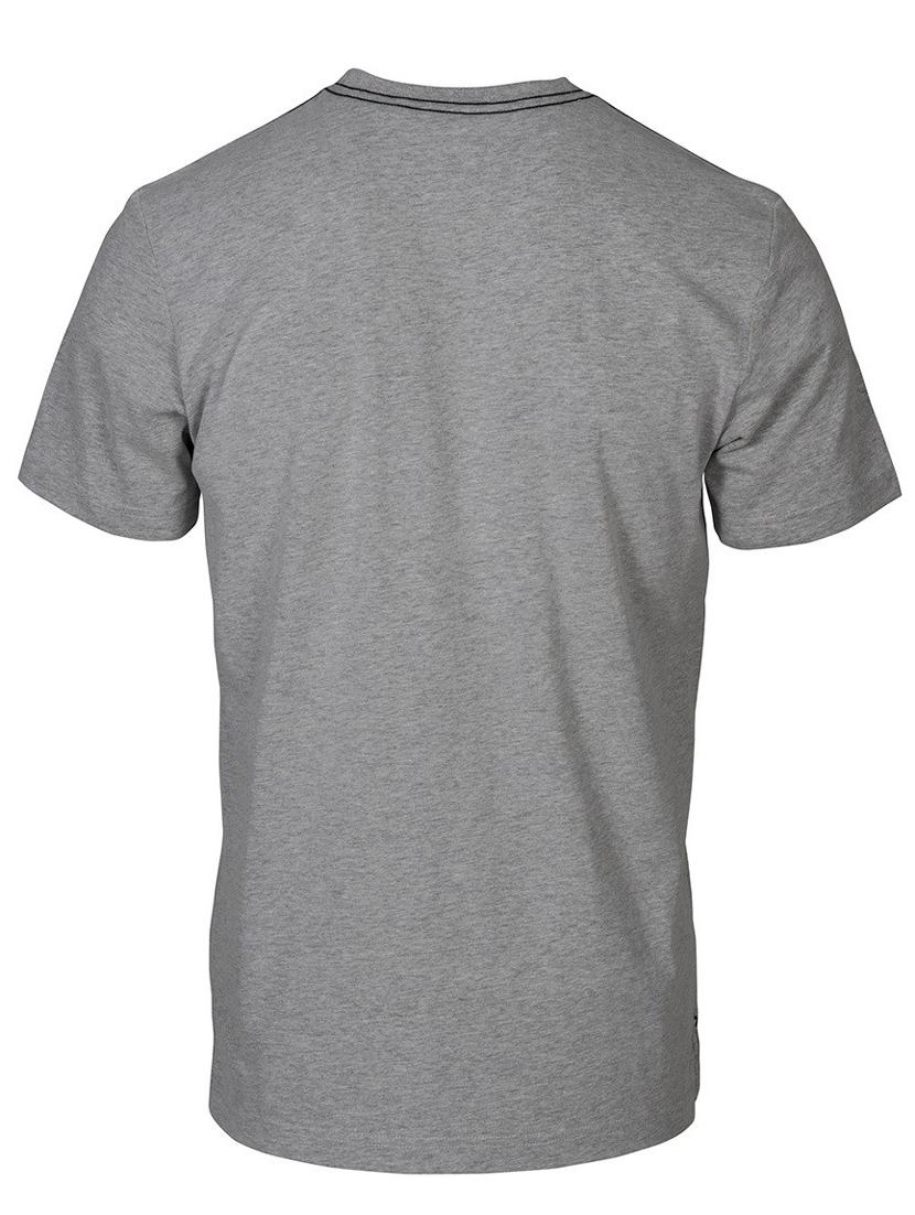 grey printed cotton blend regular t-shirt - 19580908 - Standard Image - 3