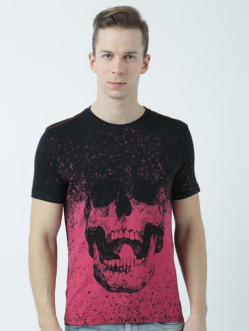 round neck printed regular t-shirt - 19581001 -  Standard Image - 0