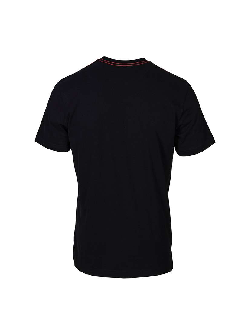 black printed cotton blend regular t-shirt - 19581074 -  Standard Image - 3