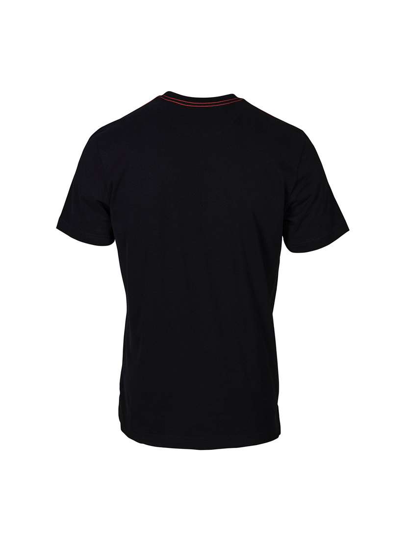 black printed cotton blend regular t-shirt - 19581076 -  Standard Image - 3