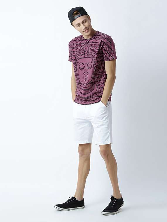 men front print short sleeve t-shirt - 19581189 -  Standard Image - 3