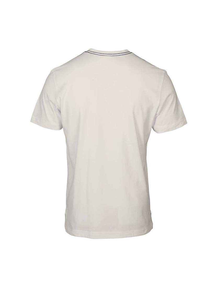 white graphic print cotton blend regular t-shirt - 19581543 -  Standard Image - 3