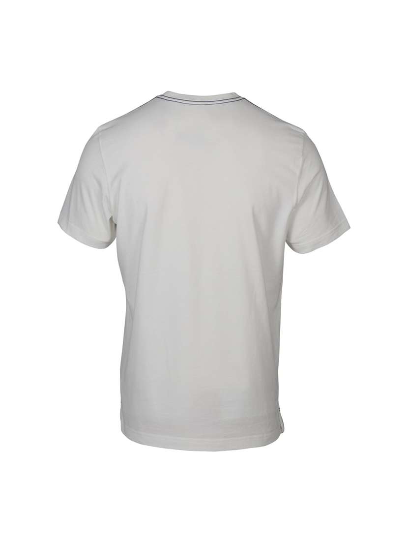 white graphic print cotton blend regular t-shirt - 19581544 -  Standard Image - 3