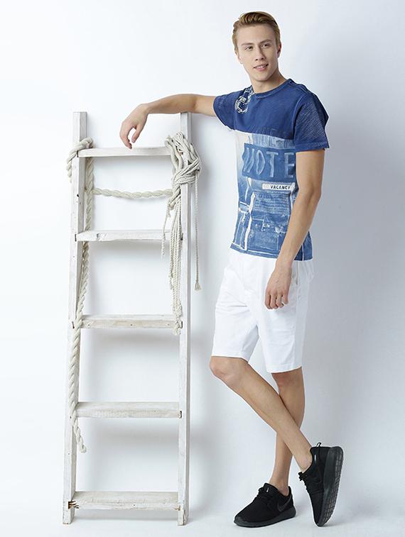 round neck printed regular t-shirt - 19581548 - Standard Image - 3