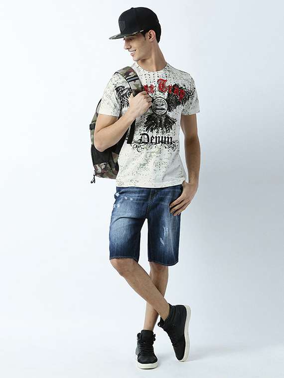 men crew neck printed t-shirt - 19581710 -  Standard Image - 3