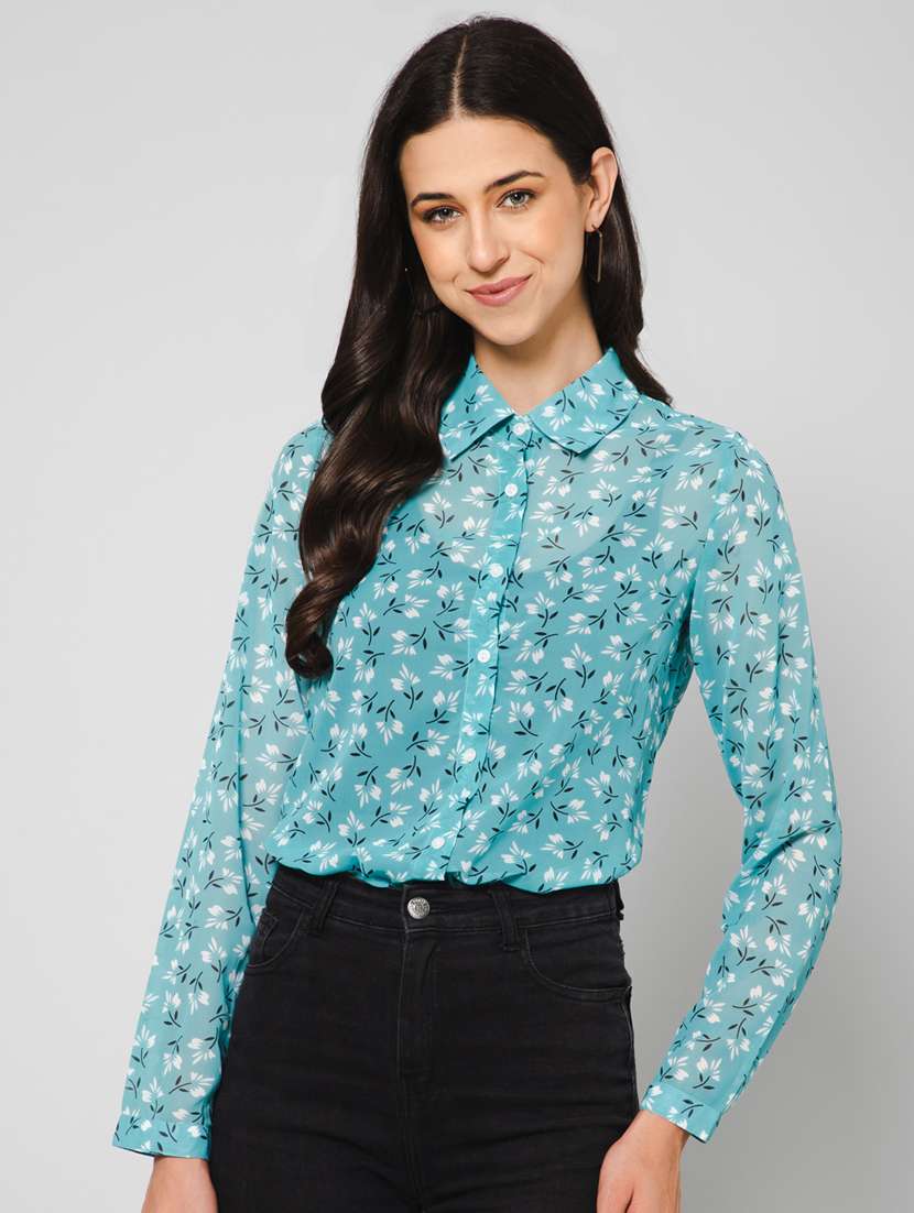 women printed regular shirt - 19581789 - Zoom Image - 0