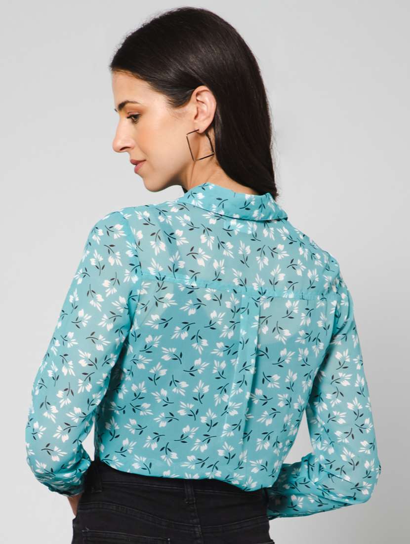 women printed regular shirt - 19581789 - Standard Image - 3