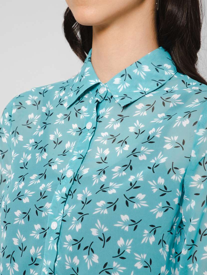 women printed regular shirt - 19581789 - Standard Image - 5