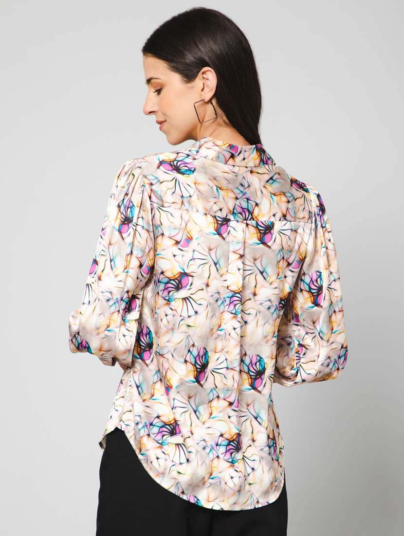 women printed regular shirt - 19581791 - Standard Image - 3
