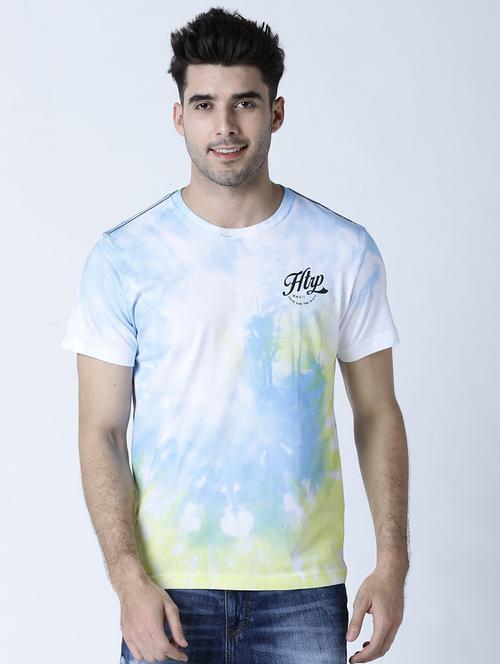 men crew neck tie-dyed t-shirt - 19581963 - Standard Image - 0