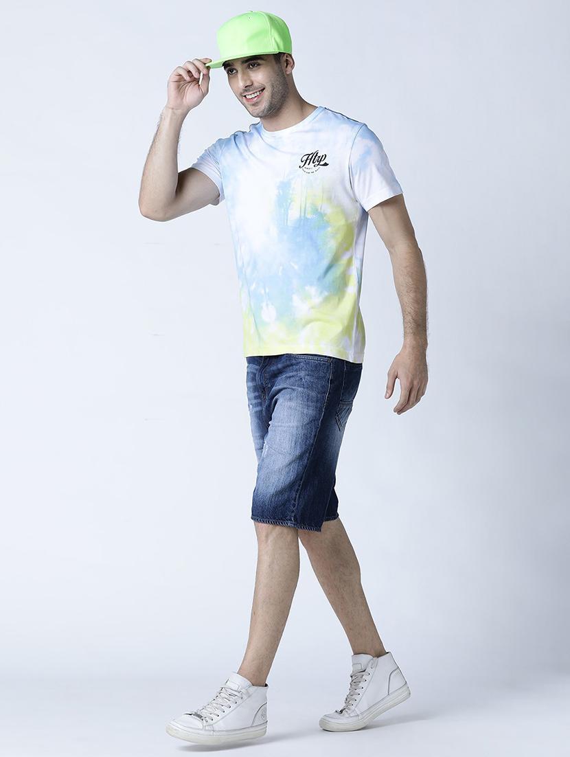 men crew neck tie-dyed t-shirt - 19581963 - Standard Image - 3