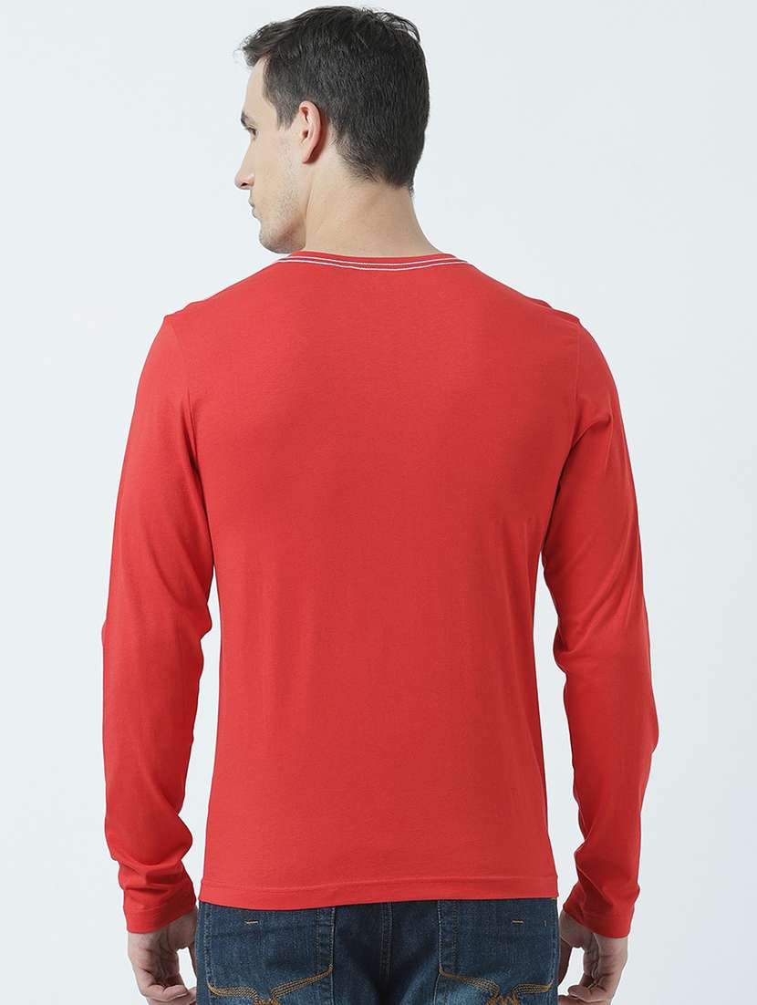 men v neck printed t-shirt - 19582076 -  Standard Image - 3