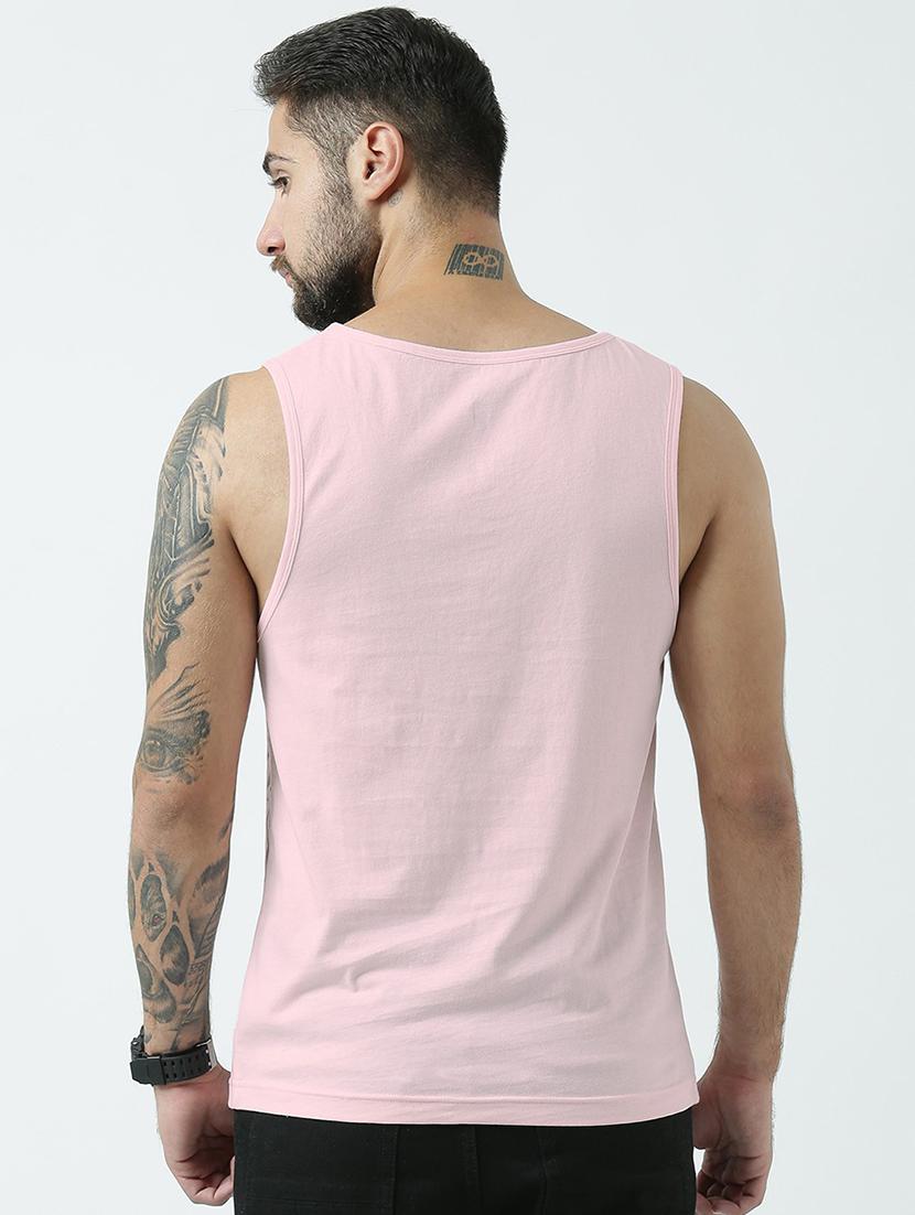 men scoop neck front print sleeveless vest - 19582130 - Standard Image - 3