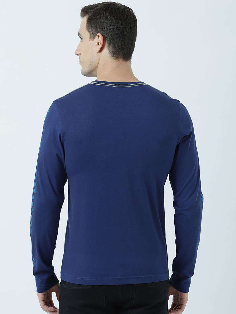 men v neck printed t-shirt - 19582157 -  Standard Image - 3