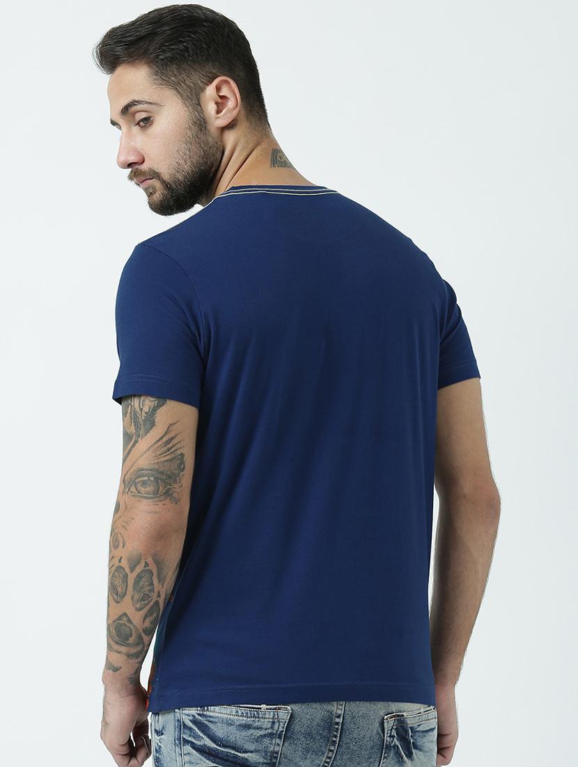 men scoop neck front print t-shirt - 19582176 - Standard Image - 3