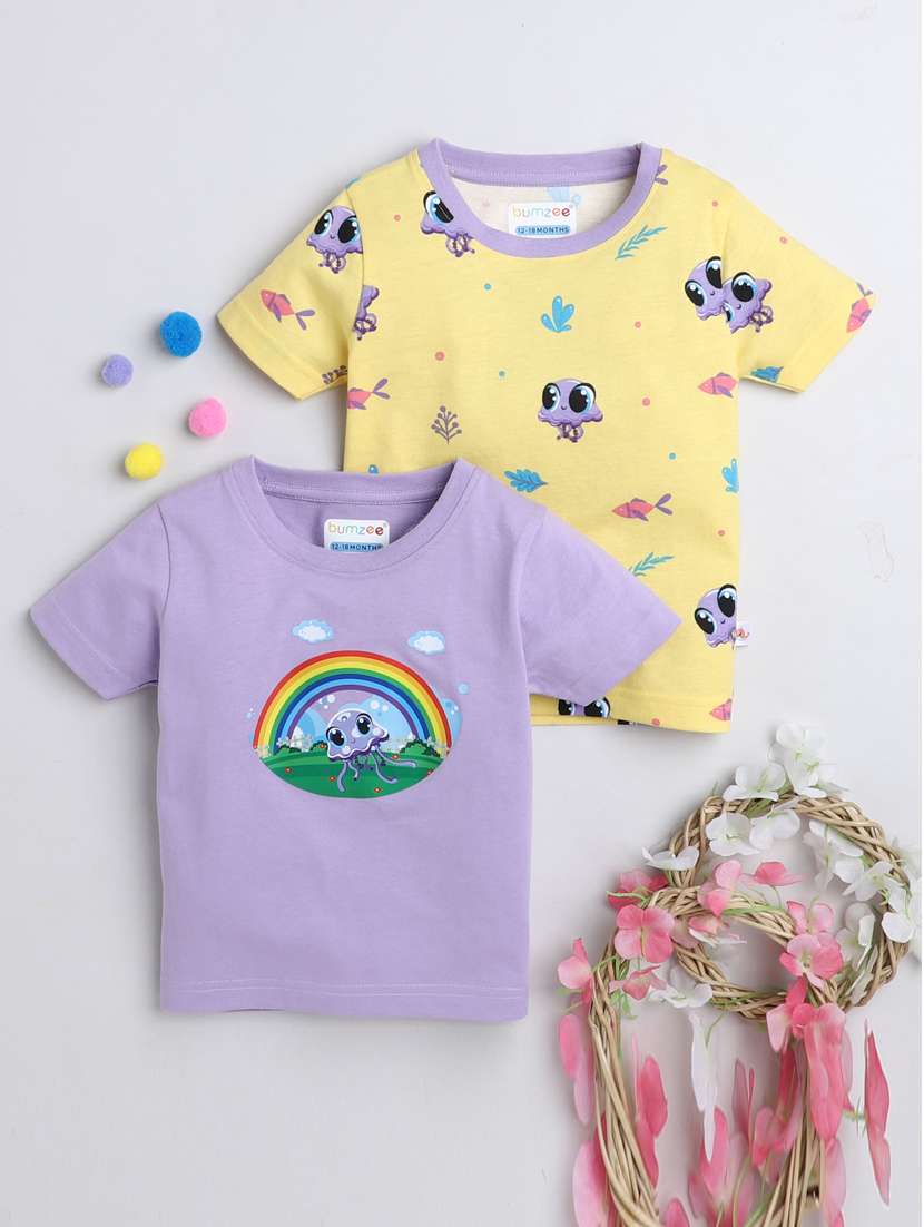 pack of 2 printed t-shirt