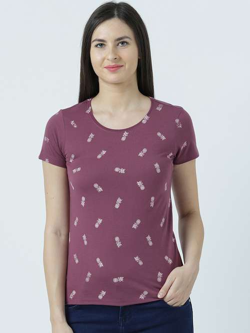 women's all over print round neck t-shirt - 19582771 -  Standard Image - 0