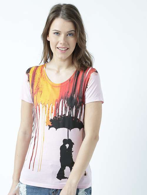 women's all over print round neck t-shirt - 19582802 -  Standard Image - 0
