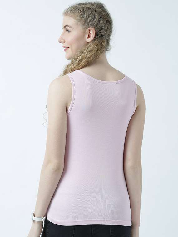 pink printed round neck t-shirt - 19582843 -  Standard Image - 3