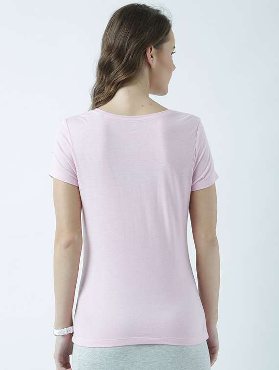 women's front print round neck t-shirt - 19582898 -  Standard Image - 3