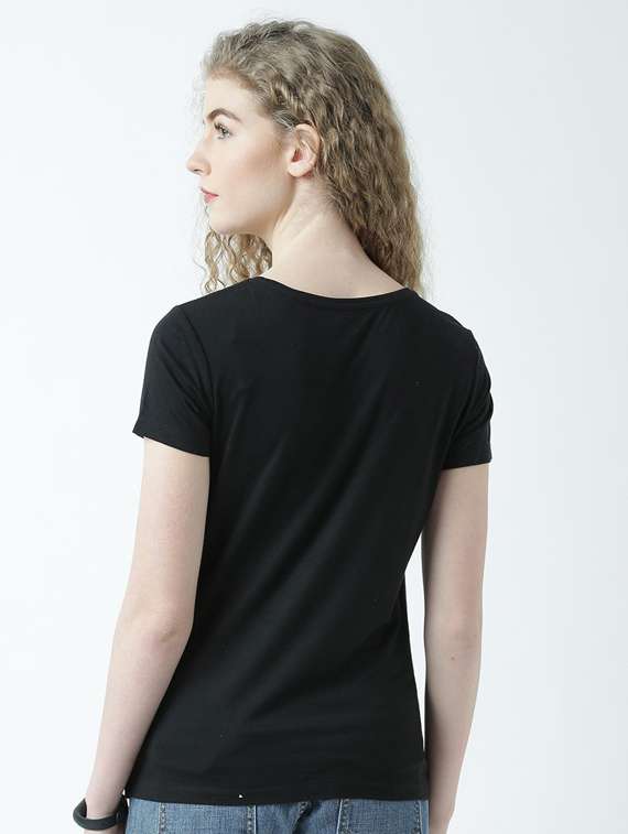 women's front print round neck t-shirt - 19582915 -  Standard Image - 3