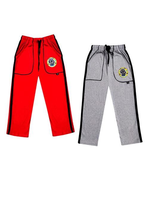 boys mid rise track pants combo - 19584750 -  Standard Image - 0