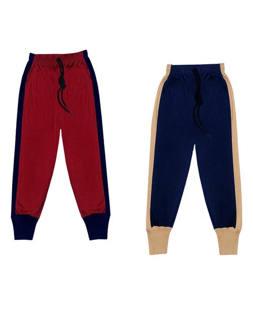 boys mid rise track pants combo - 19584804 -  Standard Image - 0