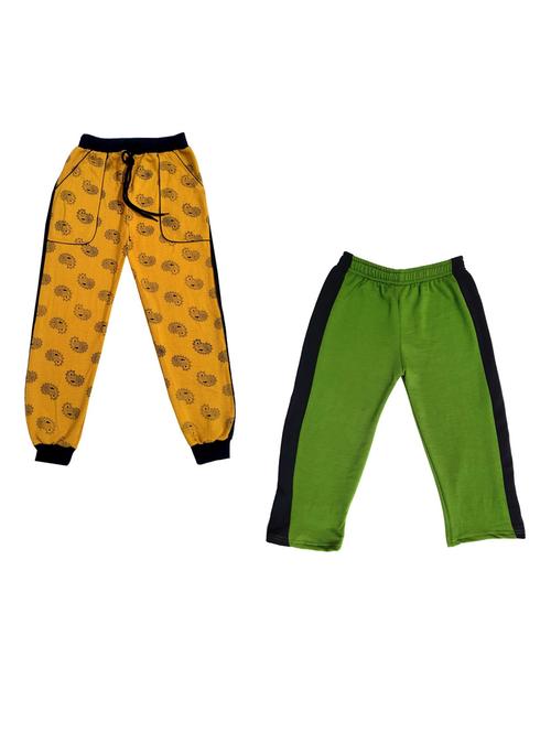 boys mid rise track pants combo - 19585094 -  Standard Image - 0