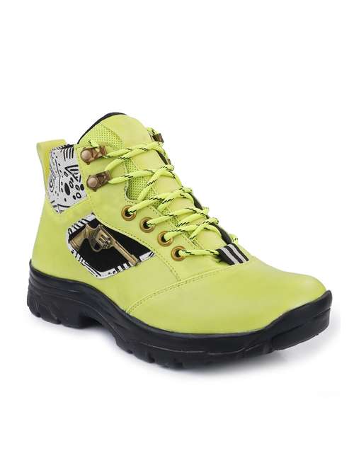 green patent leather low ankle boots - 19585157 - Standard Image - 0