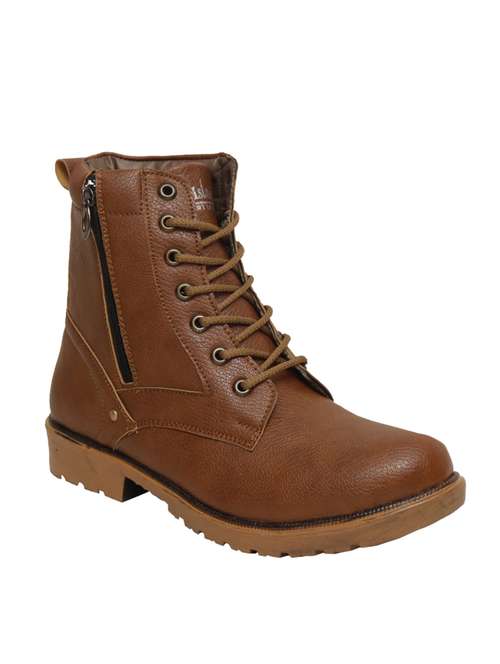 men tan high ankle boots - 19585159 - Standard Image - 0